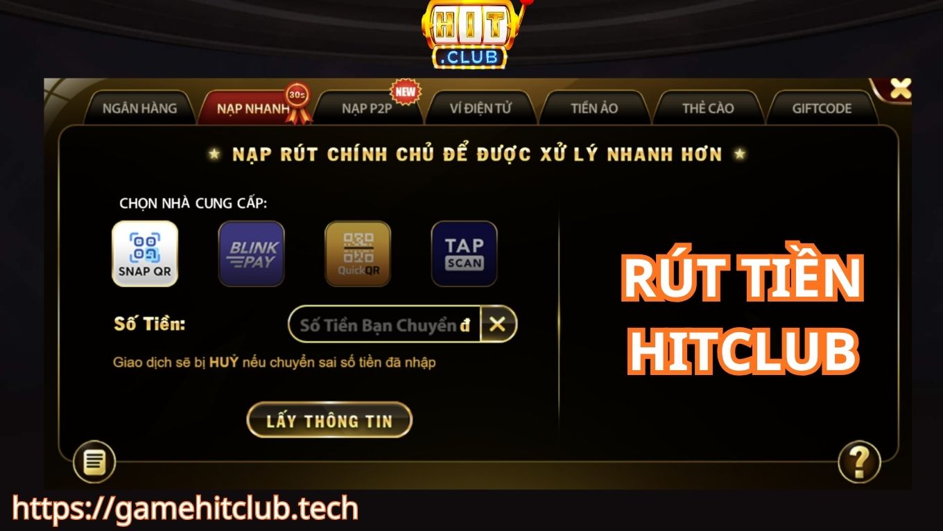 Hướng dẫn cách rút tiền Hitclub qua các phương thức